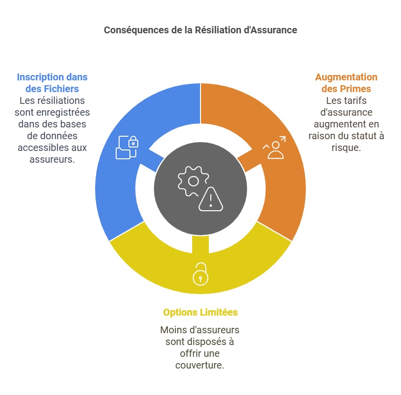 Les conséquences d'une résiliation de contrat par un assureur pour l'assuré