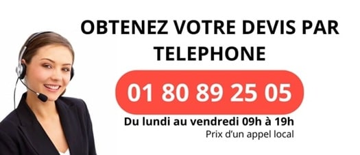 Devis par téléphone au 01 80 89 25 05